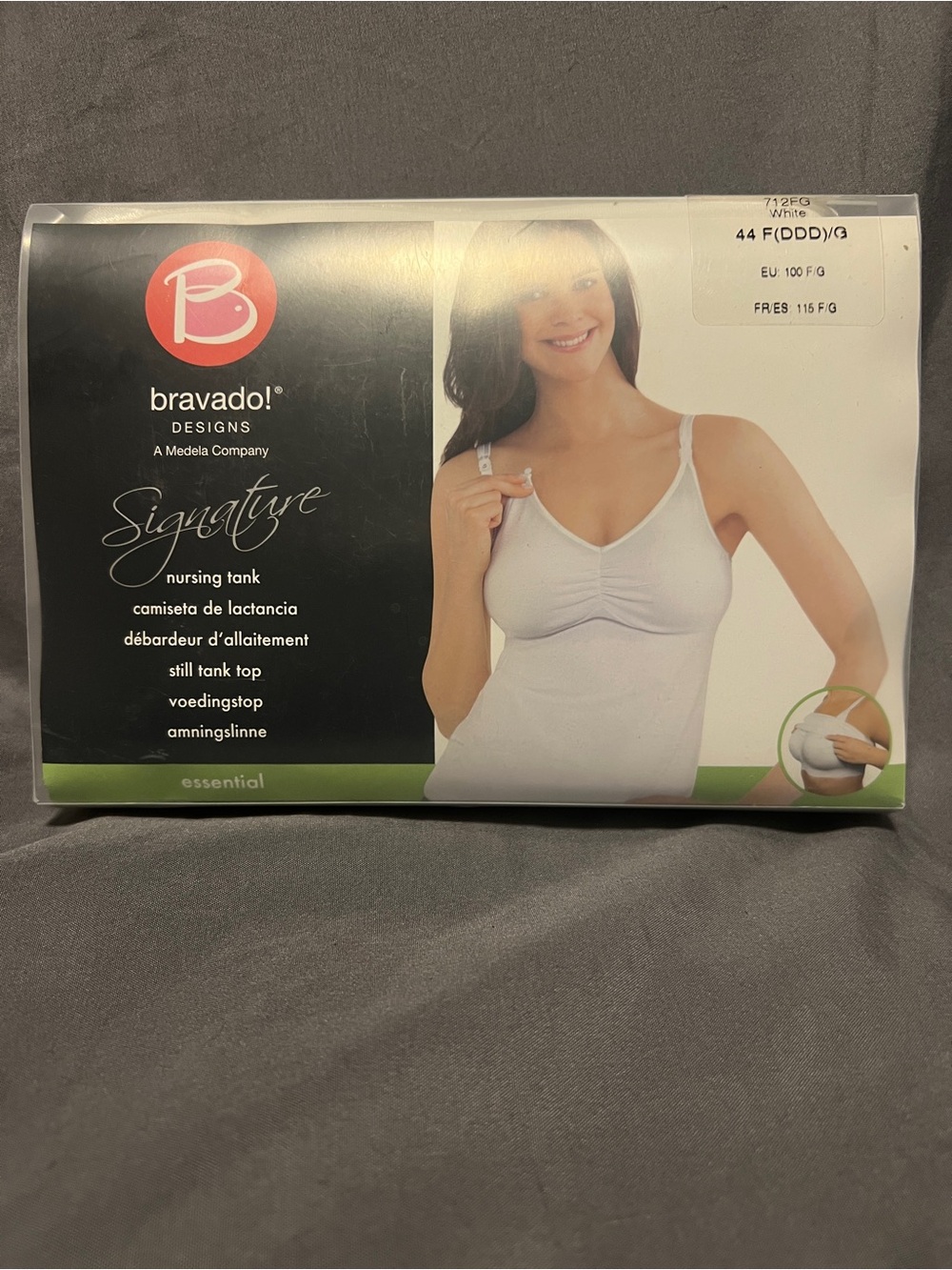 NWT Bravado Signature Nursing Tank Size 44F(DDD)/G White